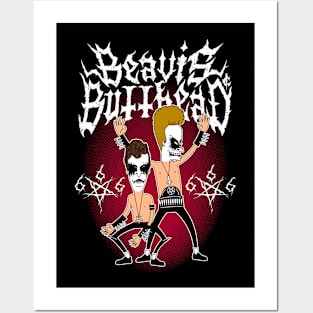 Black Metal Buttheads Posters and Art